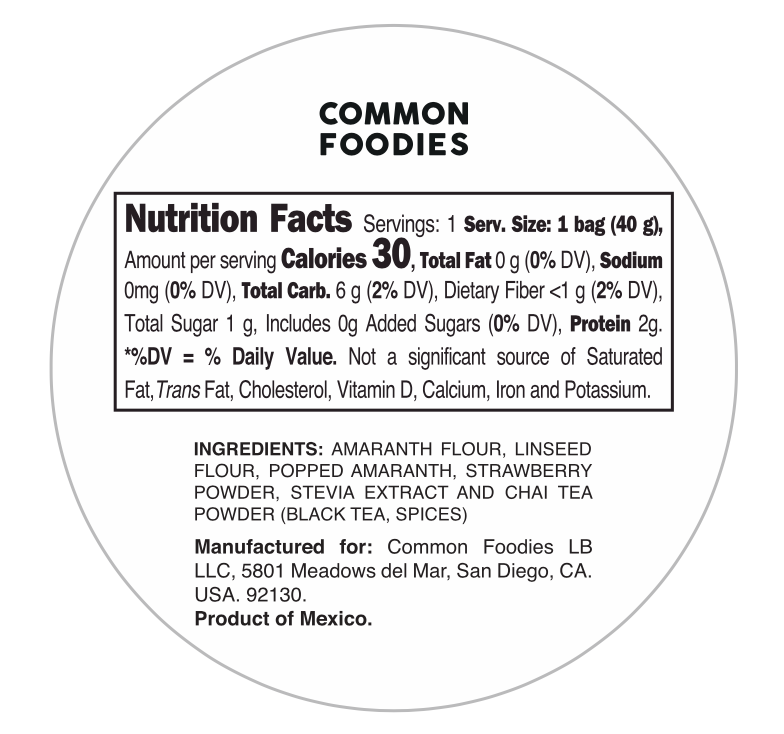 Oblea Vegana – Pink Chai 
(Vegan Wafer – Pink Chai)