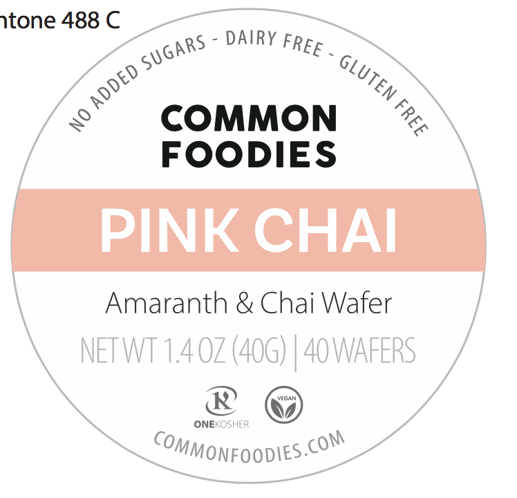 Oblea Vegana – Pink Chai  (Vegan Wafer – Pink Chai)